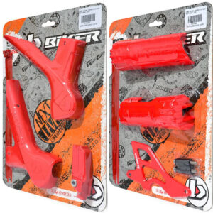 Kit de Plasticos Honda CRF 230 (Cubre Cuadro, Eje, Horquilla, Piñón) - Rojo